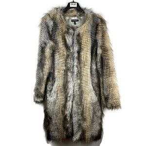 Apart Vintage Faux Fur Long Coat